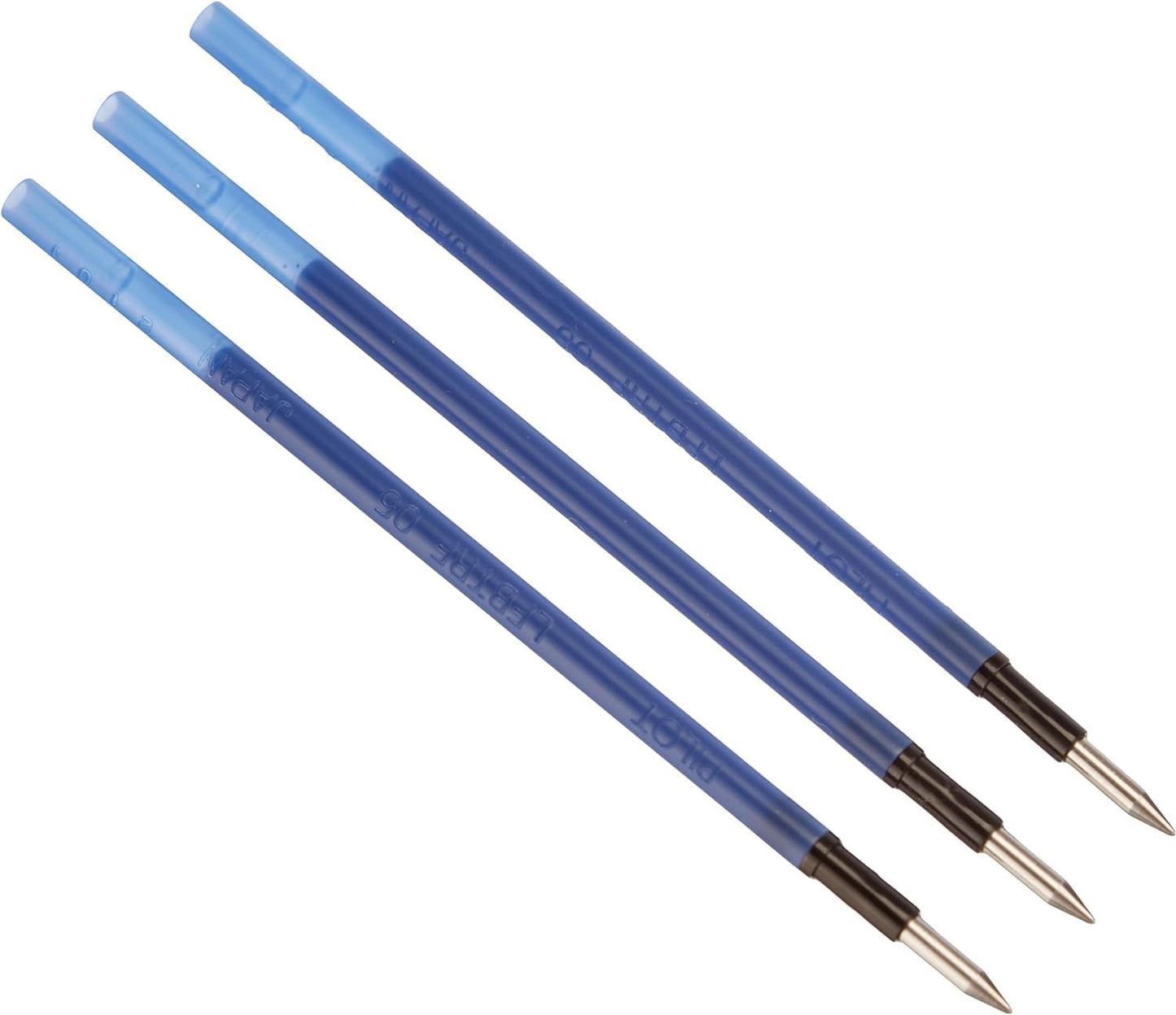 PILOT Frixion Ball Pen 05 Refill for Slim and Ball3 Set, Blue (LFBTRF30EF3L)