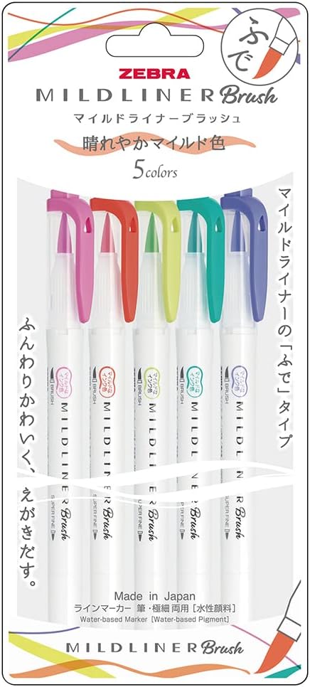 ZEBRA WFT8-5C-HC-N Highlighter, Mild, Radiant Color, HC5 Color