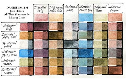 DANIEL SMITH Watercolor, 5ml tubes, Jean Haines All That Shimmers Set 6 Watercolor Tubes (total 6 pieces) 285610375, 0.17 Fl Oz (Pack of 6)