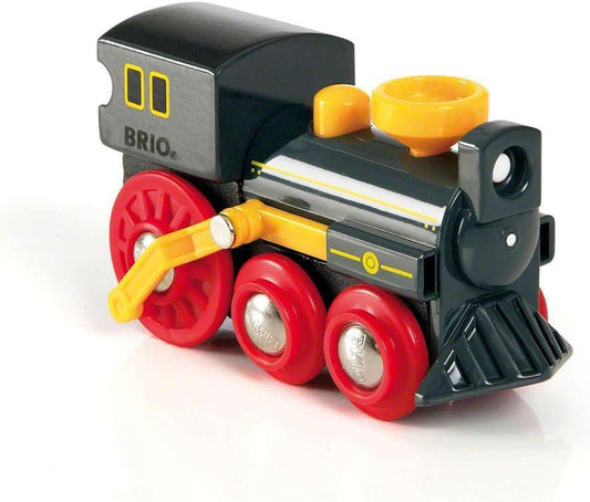 BRIO Old Steam Engine Wooden Train Toy for Kids Ages 3+