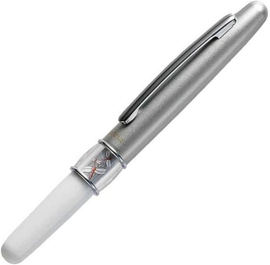 ZEBRA Minna Mini Ballpoint Pen with Japanese Print, 0.7 mm, Silver Cap, Black Ink (BA26-S)