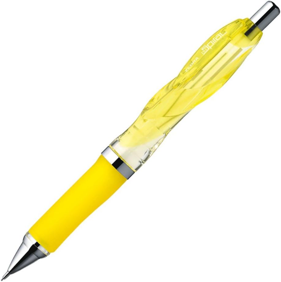 ZEBRA Mechanical Pencil, Nu Spiral, 0.5mm, Yellow (MA51-CY)