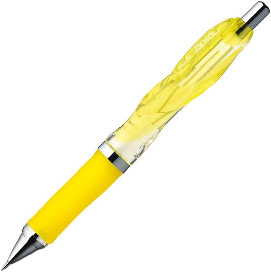 ZEBRA Mechanical Pencil, Nu Spiral, 0.5mm, Yellow (MA51-CY)
