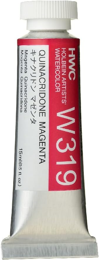 Holbein Artist Watercolor, 15ml Tube, Quinacridone Magenta (W319)