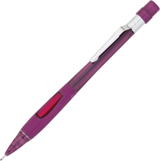 Pentel PD349TB Quicker Clicker Mechanical Pencil 0.9 mm Transparent Burgundy Barrel