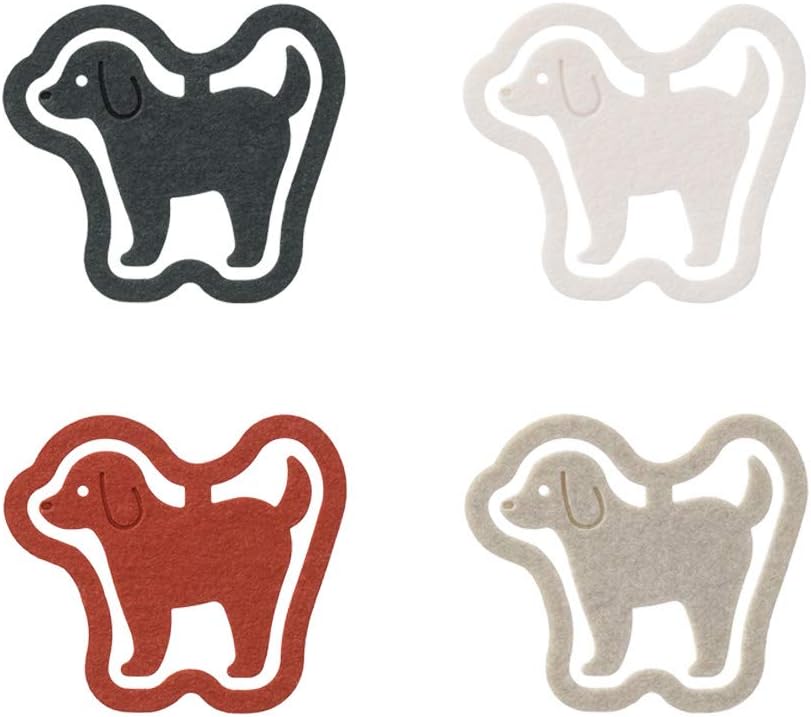 Midori 43396006 Clips, Peaclips, Dog Pattern