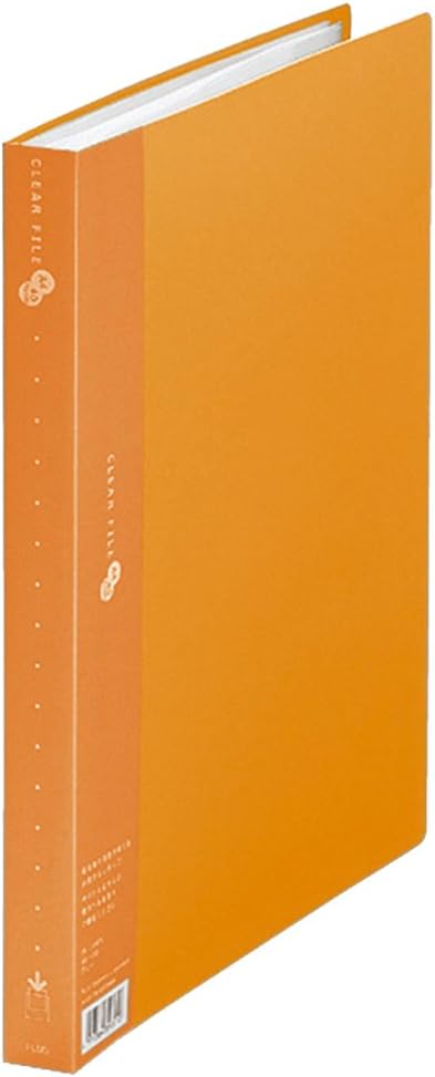 Plus 88-434 Clear File, Super Economy, A4 Vertical, 40 Pockets, Yellow