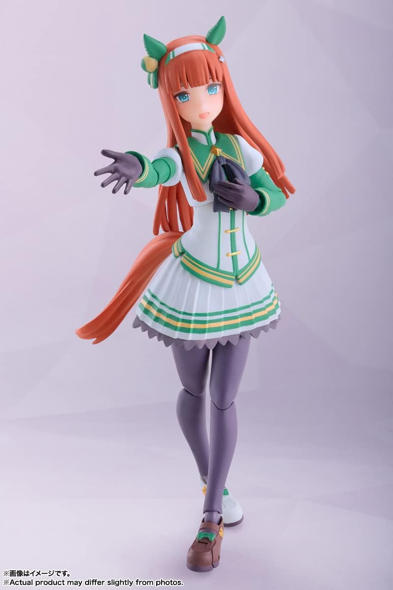 BANDAI Spirits S.H. Figuarts Uma Musume Pretty Derby Silence Suzuka, Approx. 5.3 inches (134 mm), ABS & PVC, Pre-Painted Action Figure