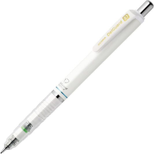 ZEBRA Mechanical Pencil, Del Guard, 0.7mm, White (P-MAB85-W)