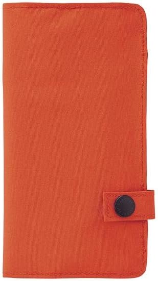 LIHITLAB Slim Pen Case, 7.5 x 4.3, Orange (A7585-4)