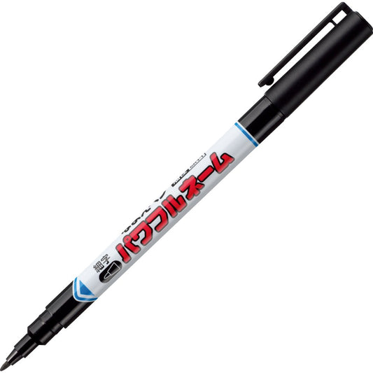 Uni oil-based felt-tip pen Namaepen powerful name single fine print black 10 pieces