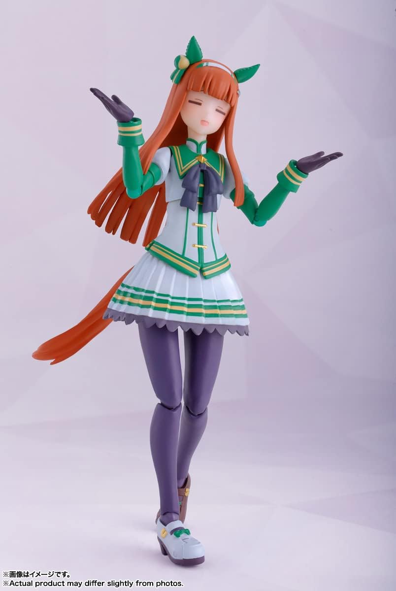 BANDAI Spirits S.H. Figuarts Uma Musume Pretty Derby Silence Suzuka, Approx. 5.3 inches (134 mm), ABS & PVC, Pre-Painted Action Figure