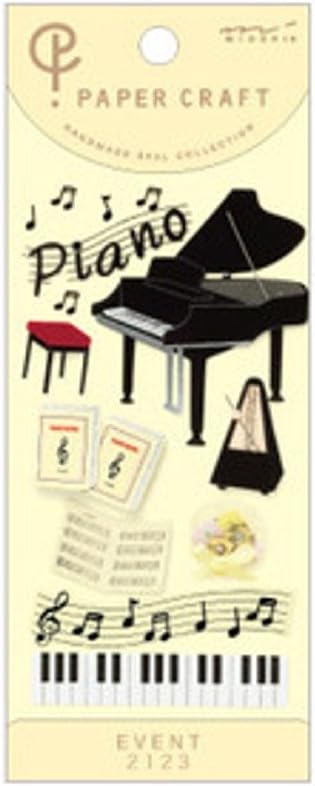 Midori PC Sticker 2123 Piano Pattern A 82123006