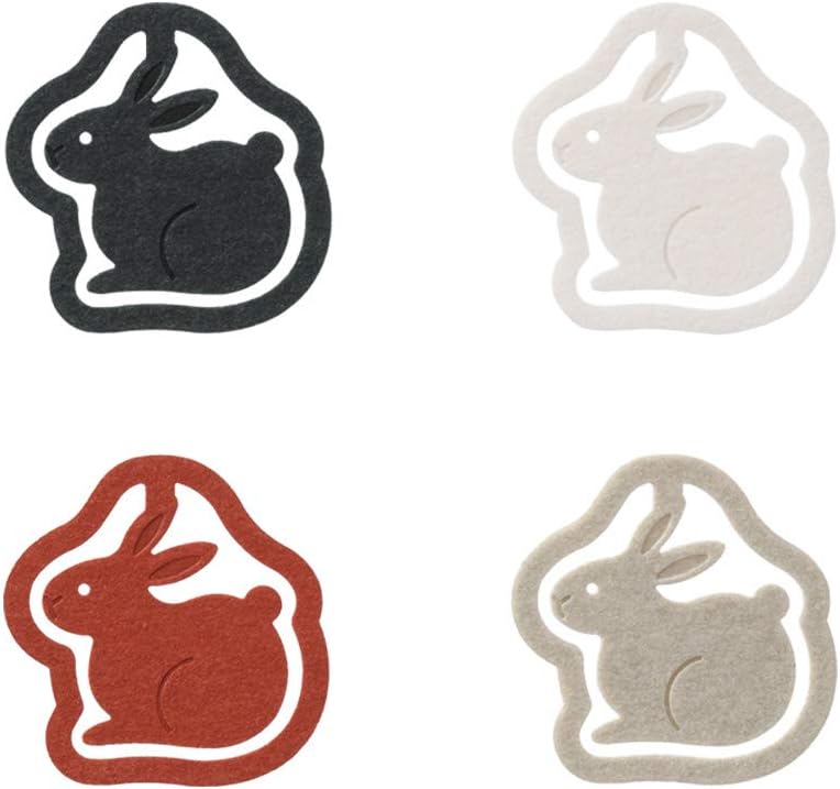 Midori 43399006 Peace Clips Rabbit Pattern