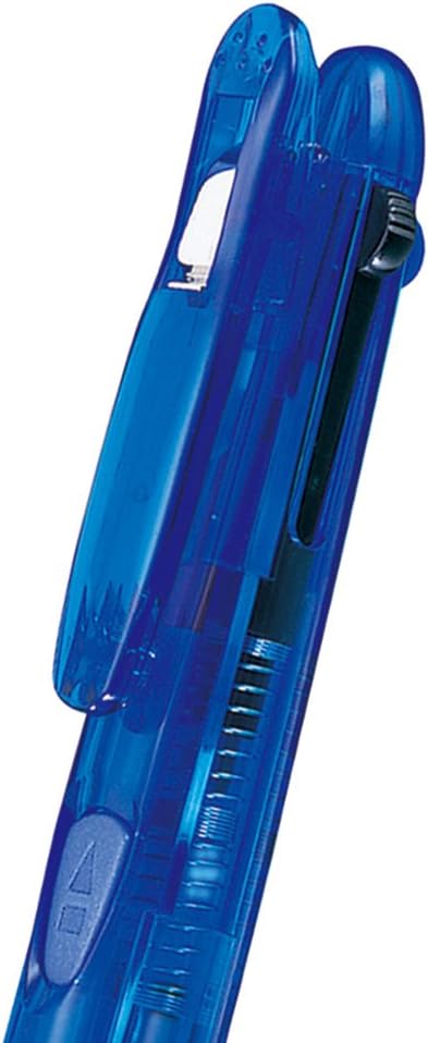 ZEBRA B-B3A3-C Clip-on G3C 3-Color Ballpoint Pen, Transparent, 10 Pieces