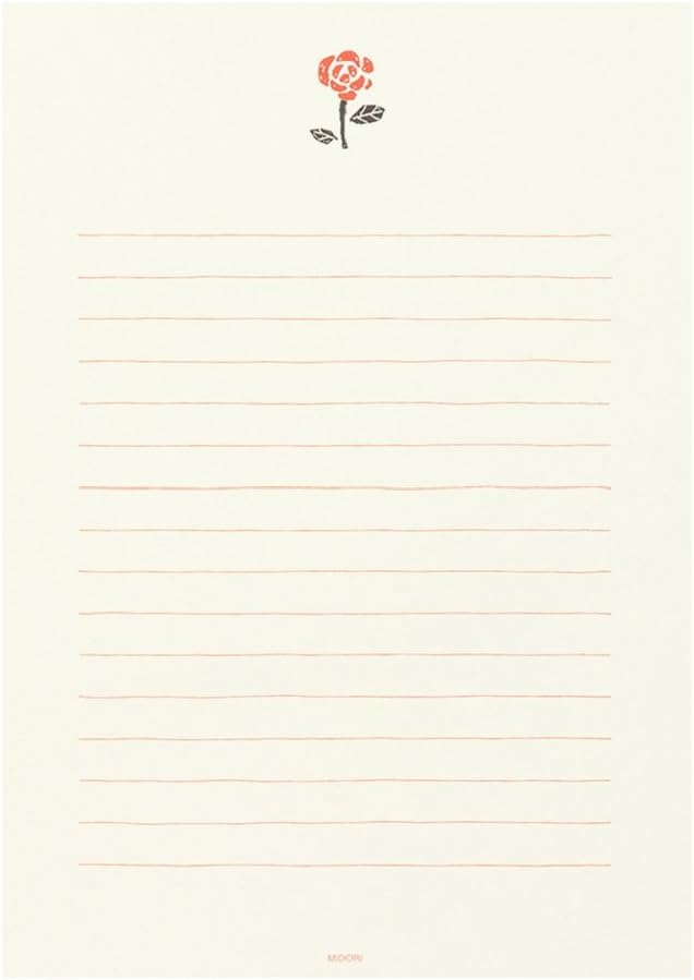 Midori Paper Letter Happy Clover Pattern