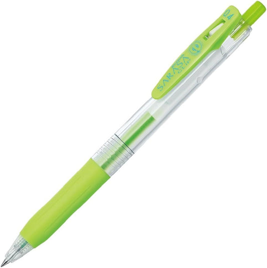 ZEBRA B-JJS15-LG Gel Ballpoint Pen Sarasa Clip 0.4 Light Green 10 Pens