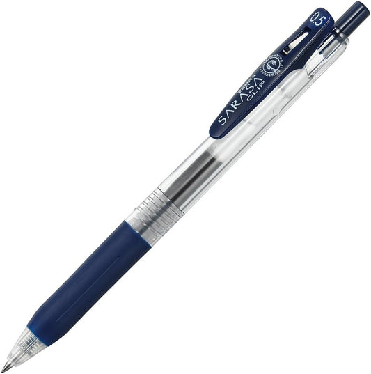 ZEBRA Sarasa Clip Gel Ink Knock Ballpoint Pen - 0.5 mm - Blue Black