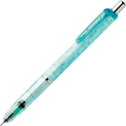 ZEBRA Mechanical Pencil DelGuard 0.5mm, Square Blue Green Body (P-MA85-SQBG)