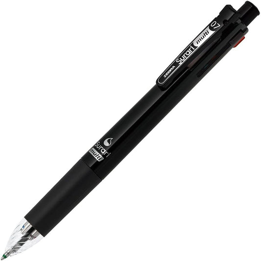 ZEBRA P-B4SA11-BK Multi-functional Pen, 4 Colors + Sharp Slurry Multi, 0.7 Black,