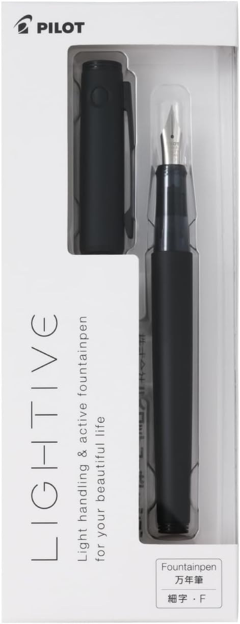PILOT Creative F Fine Point Matte Black Fountain Pen FLT2SRMBF