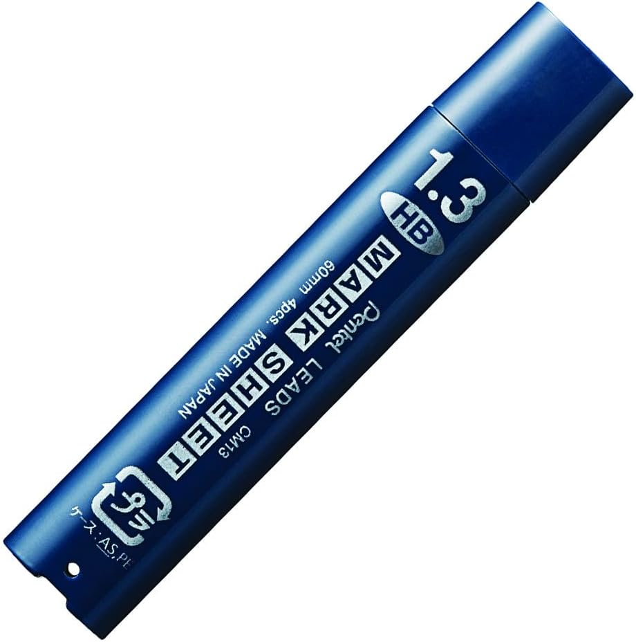 Pentel Mark Sheet Mechanical Pencil Refills, 0.05 inch (1.3 mm), HB, CM13-HB, 10 Pieces