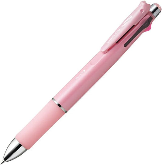 ZEBRA Multi Function Pen 4 Colors + Sharp Clip-on Multi 1000S Pink B4SA3-P 14.87cm x 1.4cm