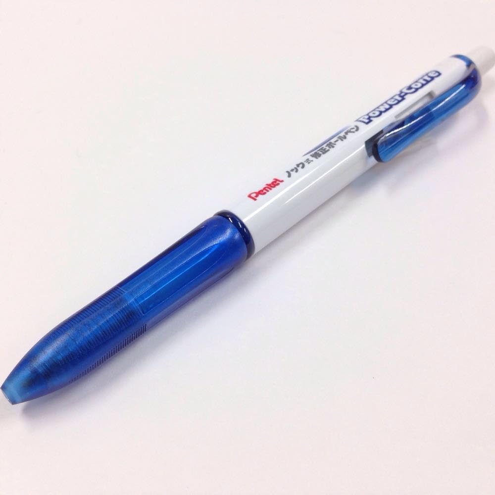 Pentel XZL15-WC Correction Ballpoint Pen, Power Collection, Set of 10, Blue