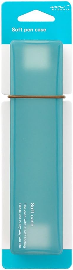 Midori Soft Silicone Pen Case, Sky Blue (41778006), 5.000