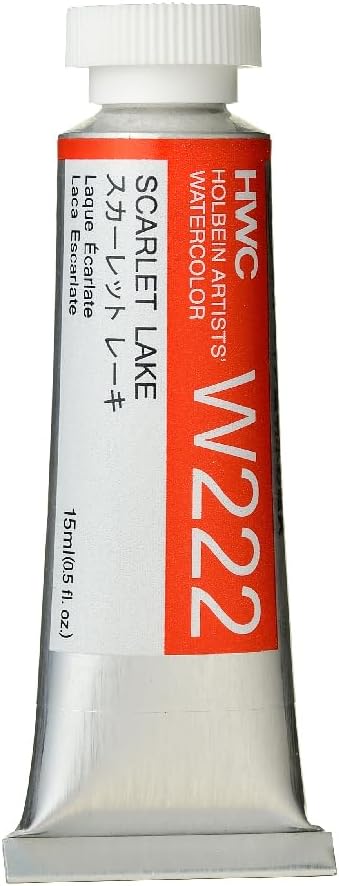 Holbein Artist's Watercolor 15ml Tube (Scarlet Lake) W222