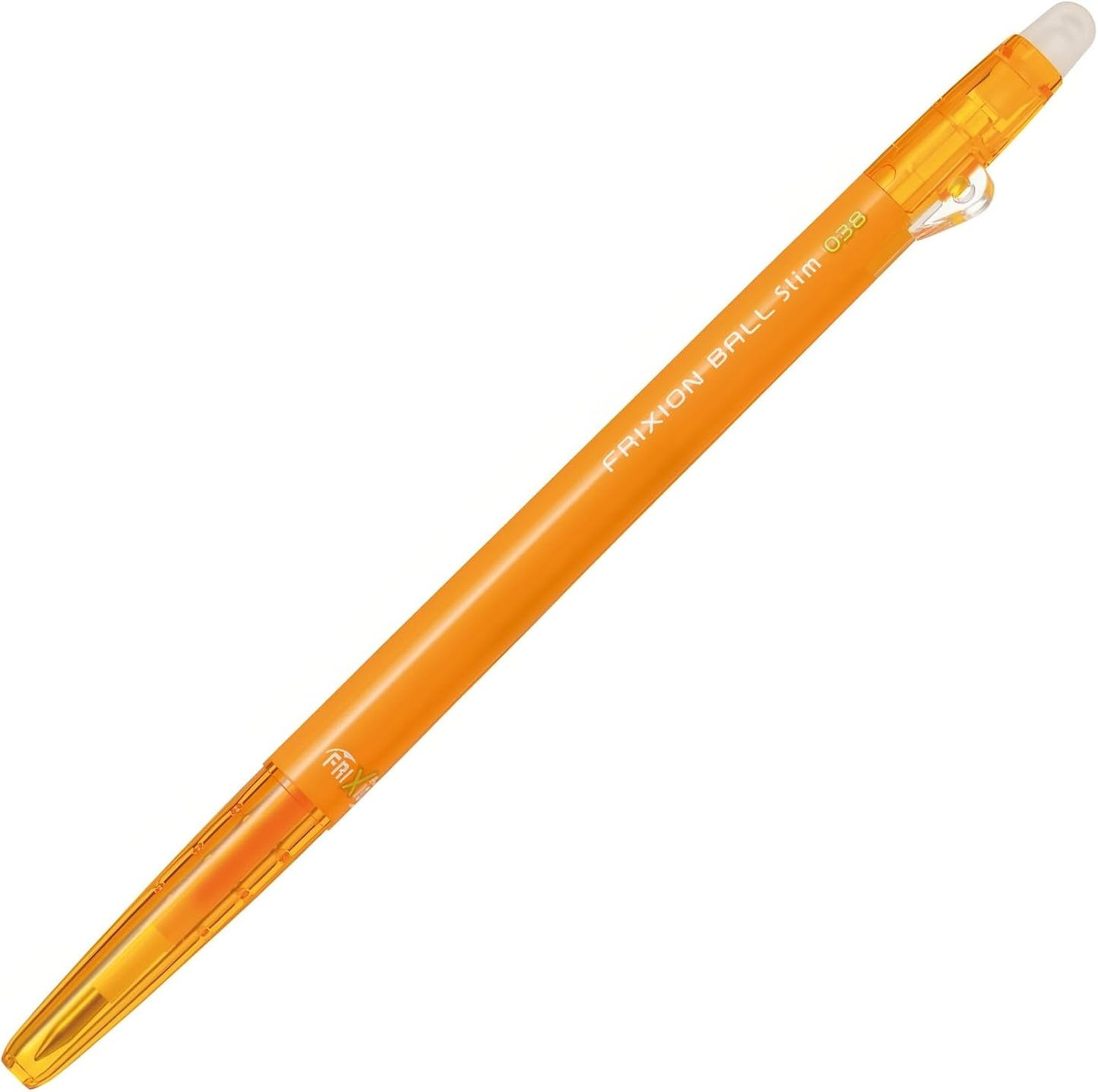 PILOT Frixion Ball Slim 038 Ballpoint Pen, Apricot Orange (LFBS-18UFAO)
