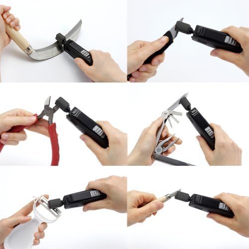 Kyocera SS-30 Fine Sharpener, Knife Sharpener, Electric Knife (Stainless Steel, Titanium, Steel), For Gardening, Cutlery, Scissors, Sickle, Fine Ceramic Whetstone, Guide Included, 2 AA Batteries Sold