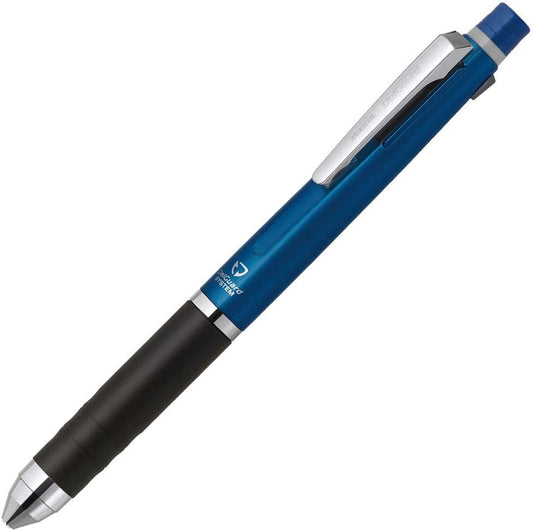 ZEBRA Multifunctional Item Delguard+2C, 2 Color 0.7mm Emulsion Ink Multi Bollpoint Pen + 0.5mm Pencil, Blue Body (P-B2SA85-BL)