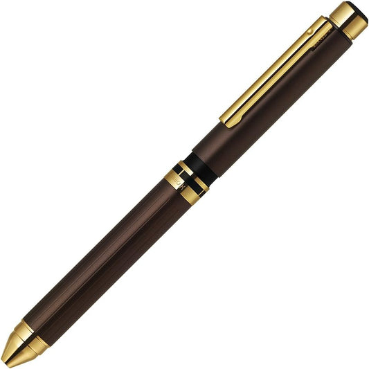 ZEBRA SB21-C-EG Multi-functional Pen Sharbo X Premium TS10 Brown Gold Body Size: 5.6 x 0.6 x 0.6 inches (142.9 x 15.5 x 11.8 mm) / 0.9 oz (26.0 g)