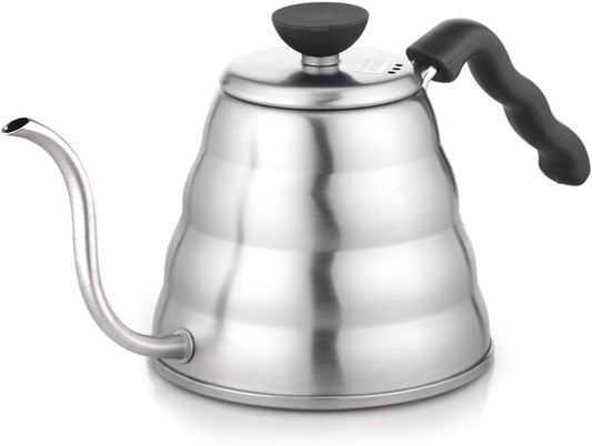 Hario V60 "Buono" Gooseneck Drip Kettle, 1200ml, Silver