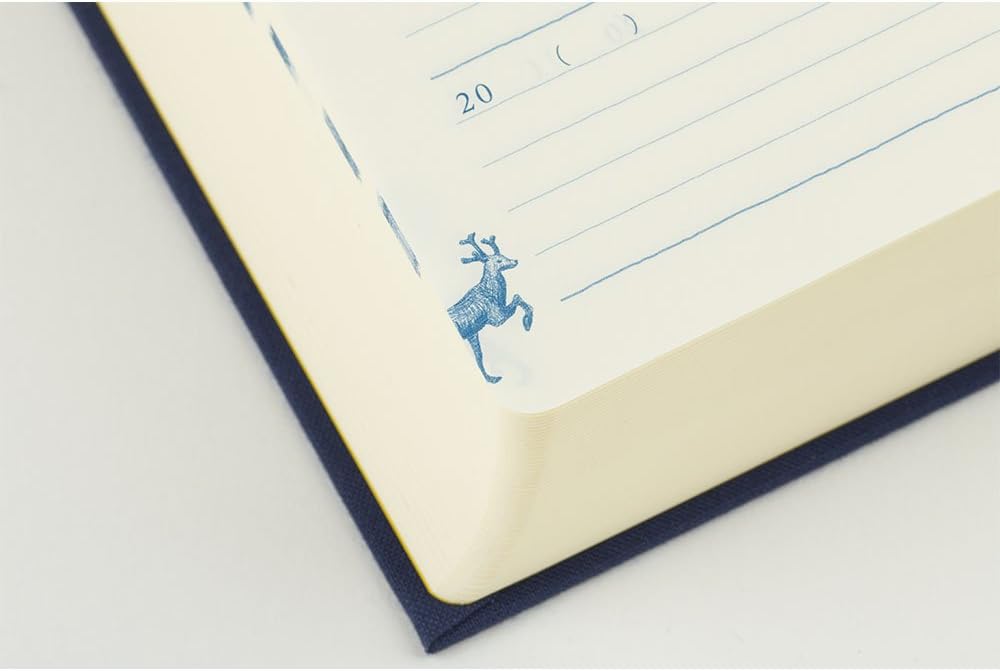 DESIGNPHIL Midori 12397006 Diary, 10 Years Consecutive Door, Navy Blue