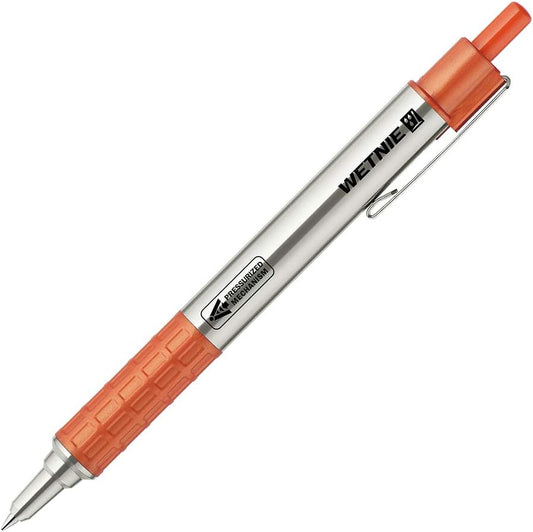 ZEBRA P-BA100-OR Oil-based Ballpoint Pen, Wet Knee, 0.7mm, Orange Axis, Black Ink