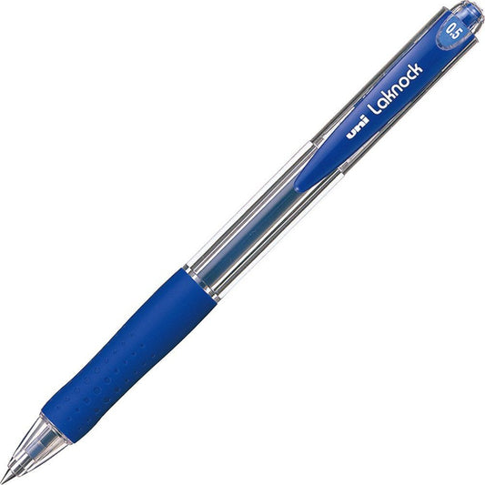 Mitsubishi Pencil Permanent Ballpoint Pen, Very Easy Knock, 0.5 SN10005.33, Blue, 10 Pens