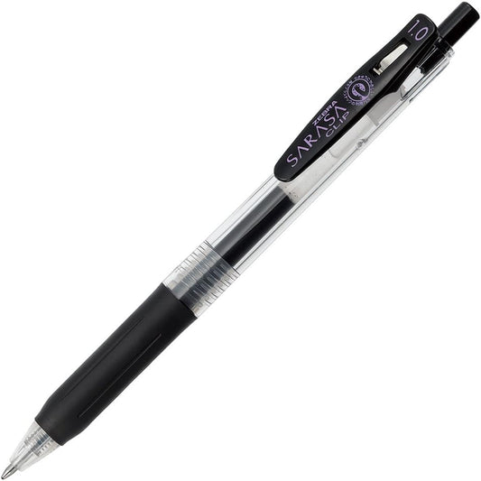 ZEBRA Sarasa Clip Pen 1.0 mm, Black (JJE15-BK)