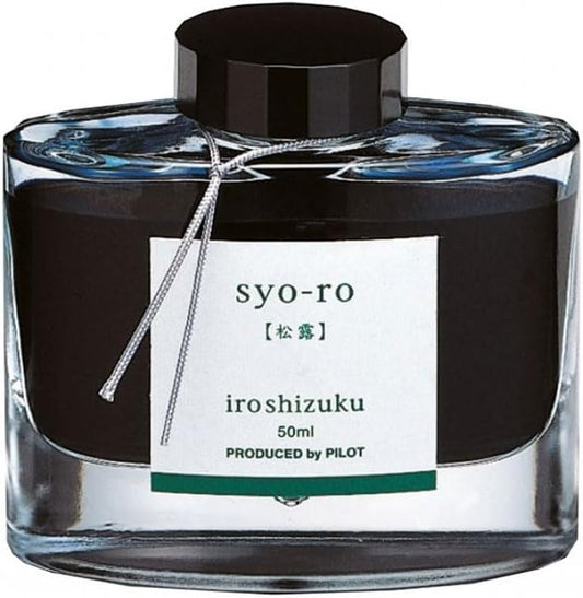 PILOT Iroshizuku Fountain Pen Ink - 50 ml Bottle - Syo-ro Pine Tree Dew (Gray Turquoise) (japan import)