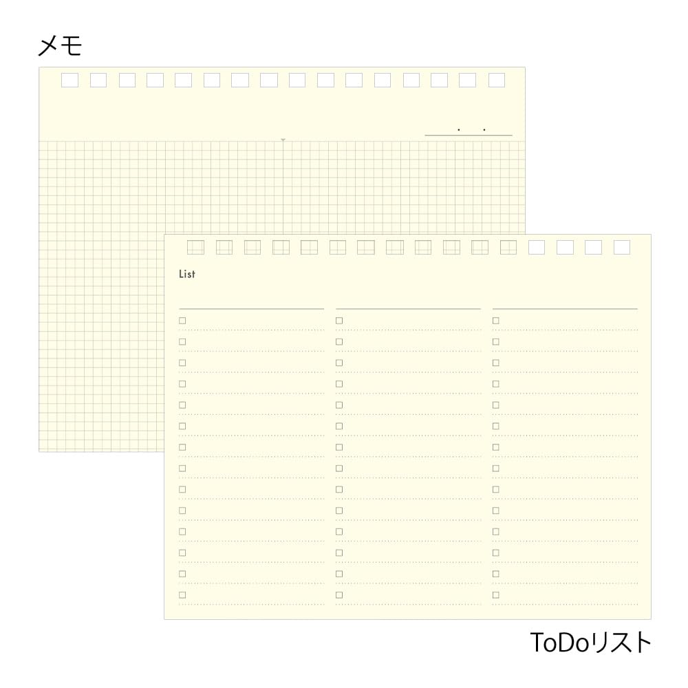 Midori 22285006 Plus Stand Diary Notebook, 2024, B6 Transformation Size, Monthly, Navy Blue, Starts October 2023 (beige)