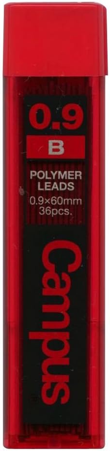 Kokuyo Campus Mechanical Pencil Lead, 0.9mm, B (PSR-CB9N)