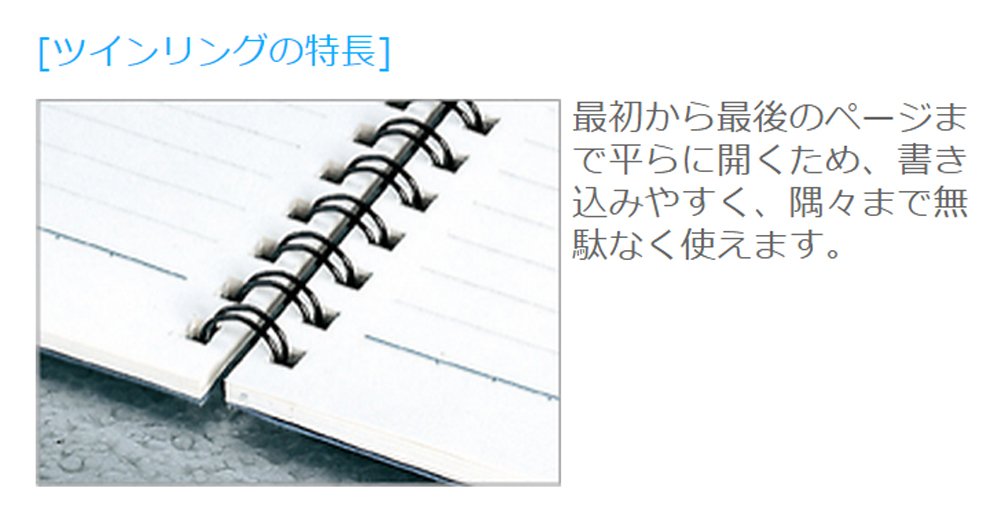 Kokuyo ring notebook campus wide B5 A ruled 70 sheets Aozu -T30A-B