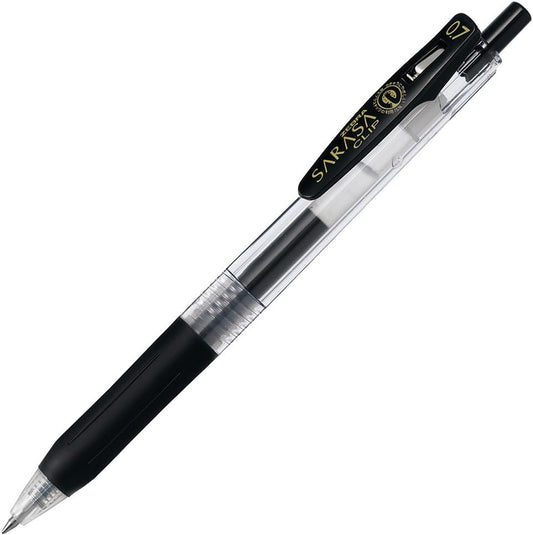 ZEBRA Sarasa Clip P-JJB15-BK Water-Based Ballpoint Pen, 0.7, Black