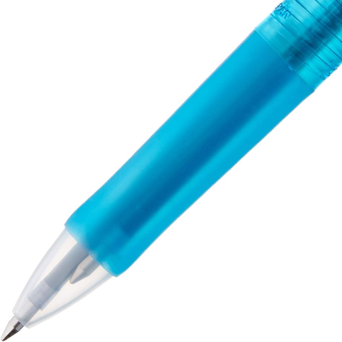 ZEBRA Clip-On G 3C 3-Color Ballpoint Multi Pen, 0.7 mm, Light Blue Body (B3A3-LB)
