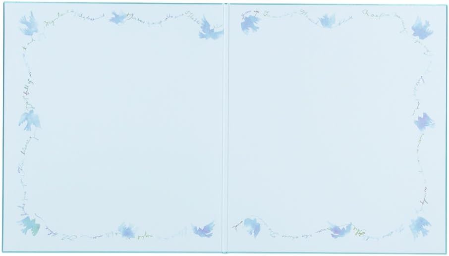 Midori 33139006 Colored Paper, Colored Paper, Bi-Fold, Blue Bird Pattern