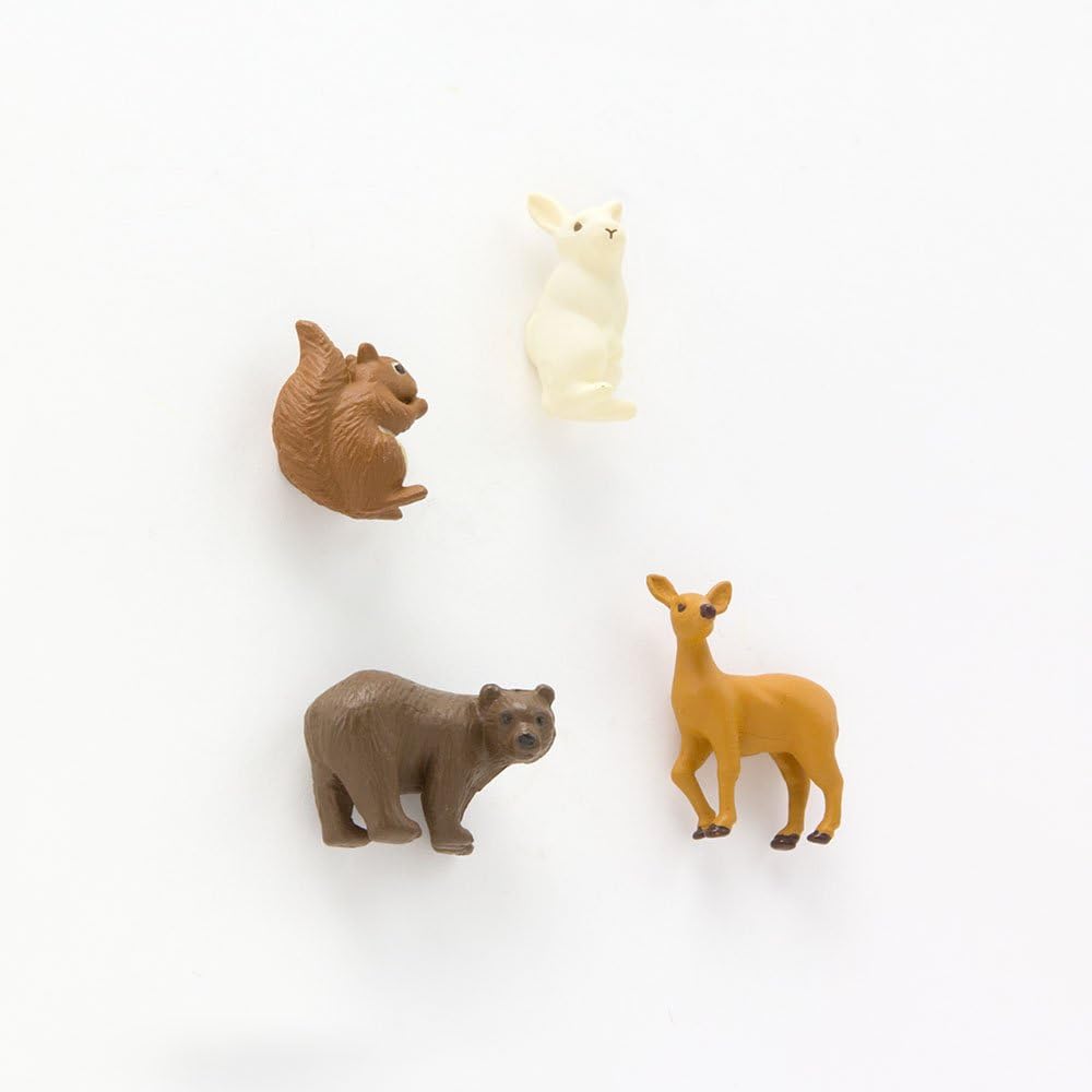 Midori Mini Magnet, Forest Animals (49758006), Assorted