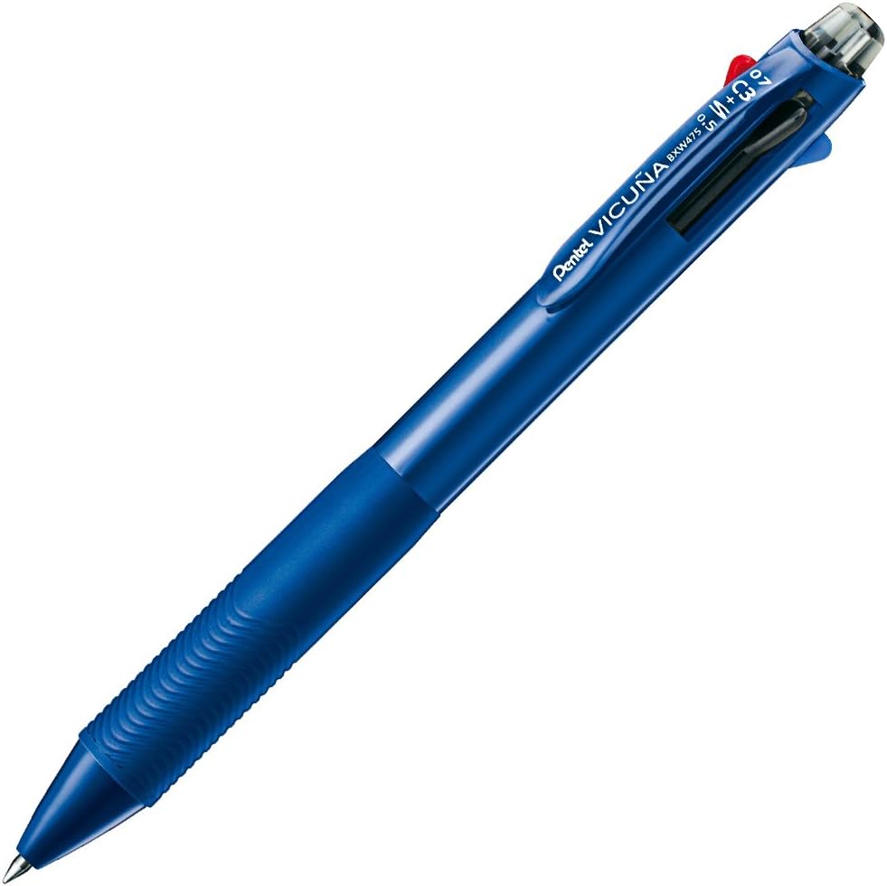 Pentel Vicuna BXW475C Multi-Functional Pen, Blue Shaft
