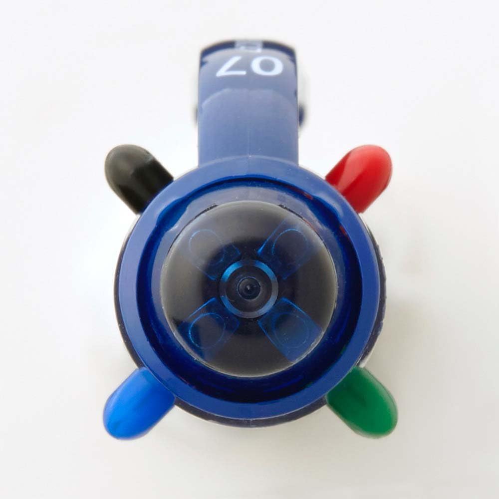 Pentel Ball Point Pen Vicuna, Fine, Black, Red, Blue, Green, Blue (BXC47C)