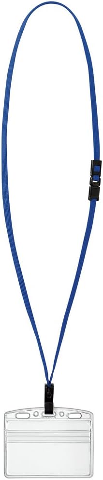 Kokuyo Naf-SP180B Hanging Name Tag Set, Protect Business Card Size, Blue